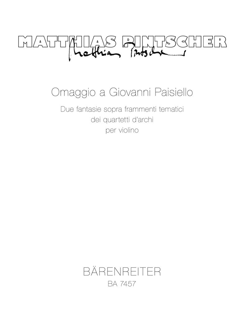Omaggio a Giovanni Paisiello